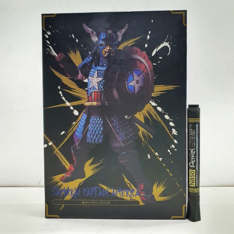 mainan action figureMeisho Movie Realization Samurai captain americatinggi sekitar 8 inchartikulasi 