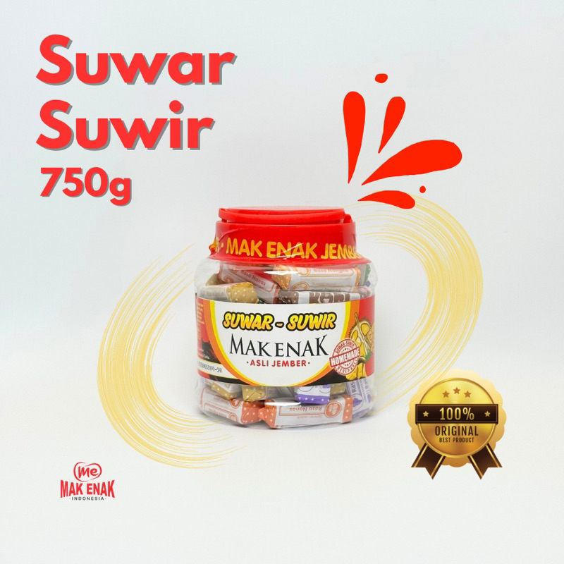 

SUWAR SUWIR / PERMEN TAPE 750 GRAM - MAK ENAK JEMBER OFFICIAL STORE