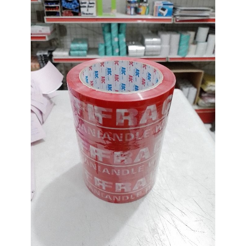 

Lakban Fragile Merah