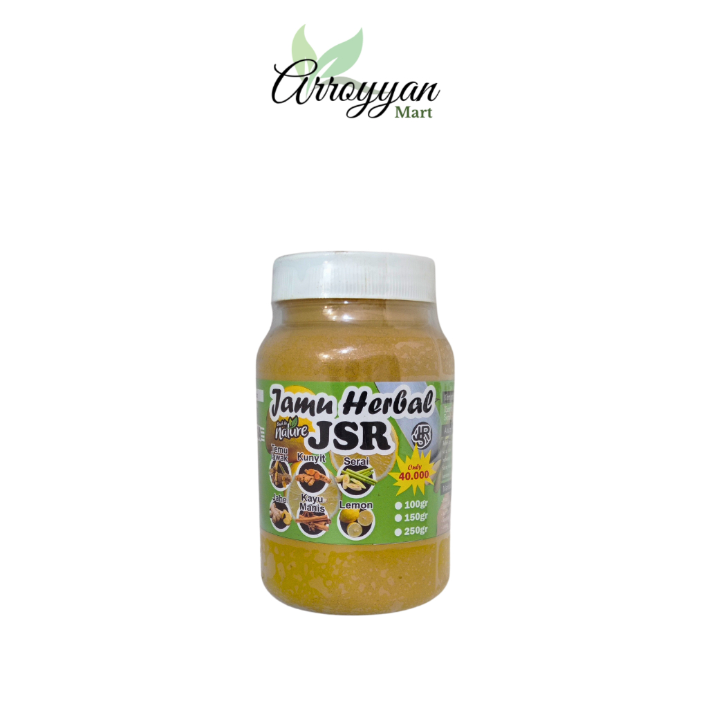 

Jamu herbal JSR kunyit jahe temulawak sereh keyu manis lemon asam lambung naik gerd detox racun tingkatkan imunitas promil gerd sesak 150gram