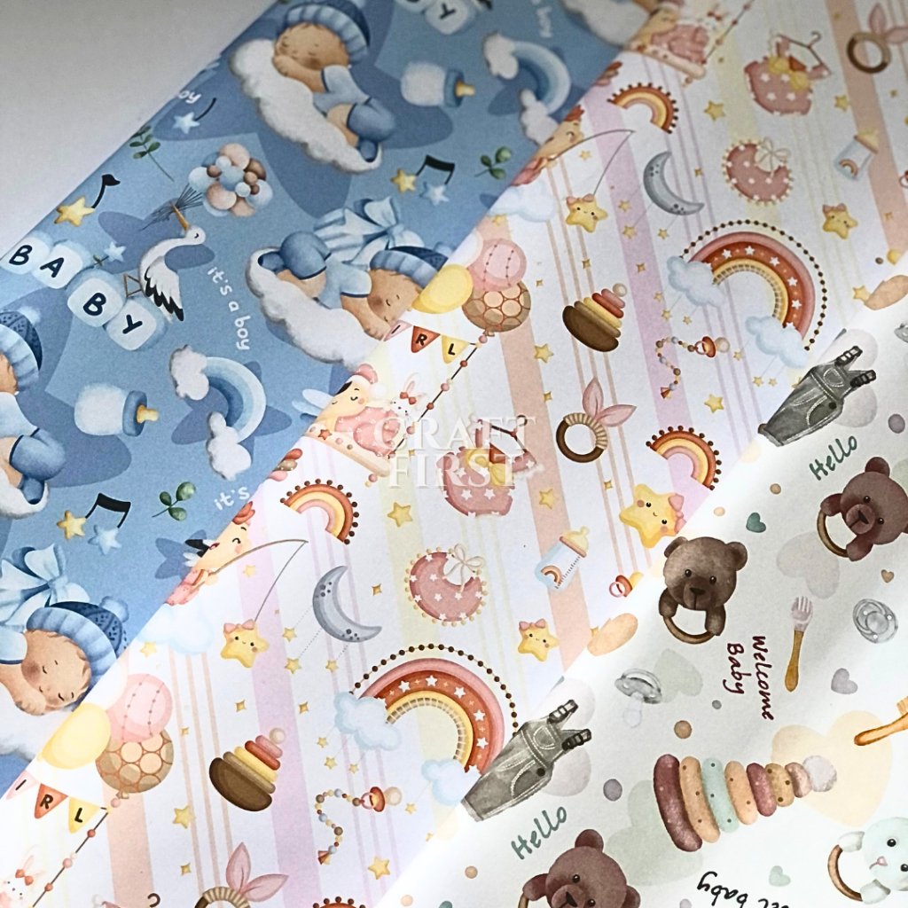 

Craft First - Kertas Kado Newborn Baby/Bayi Baru Lahir