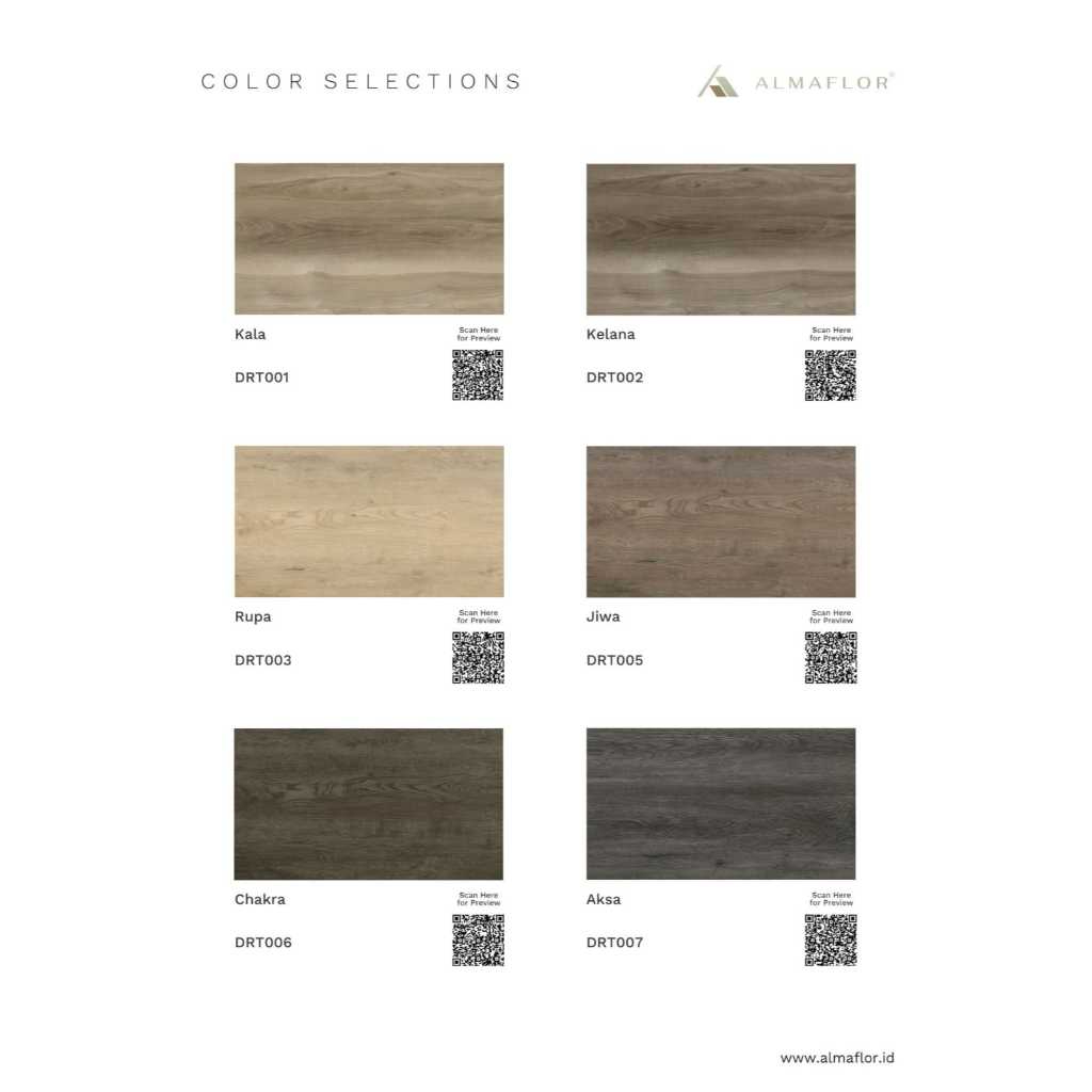SPC ALMAFLOR Duora Artisan ketebalan 7mm motif kayu/Box