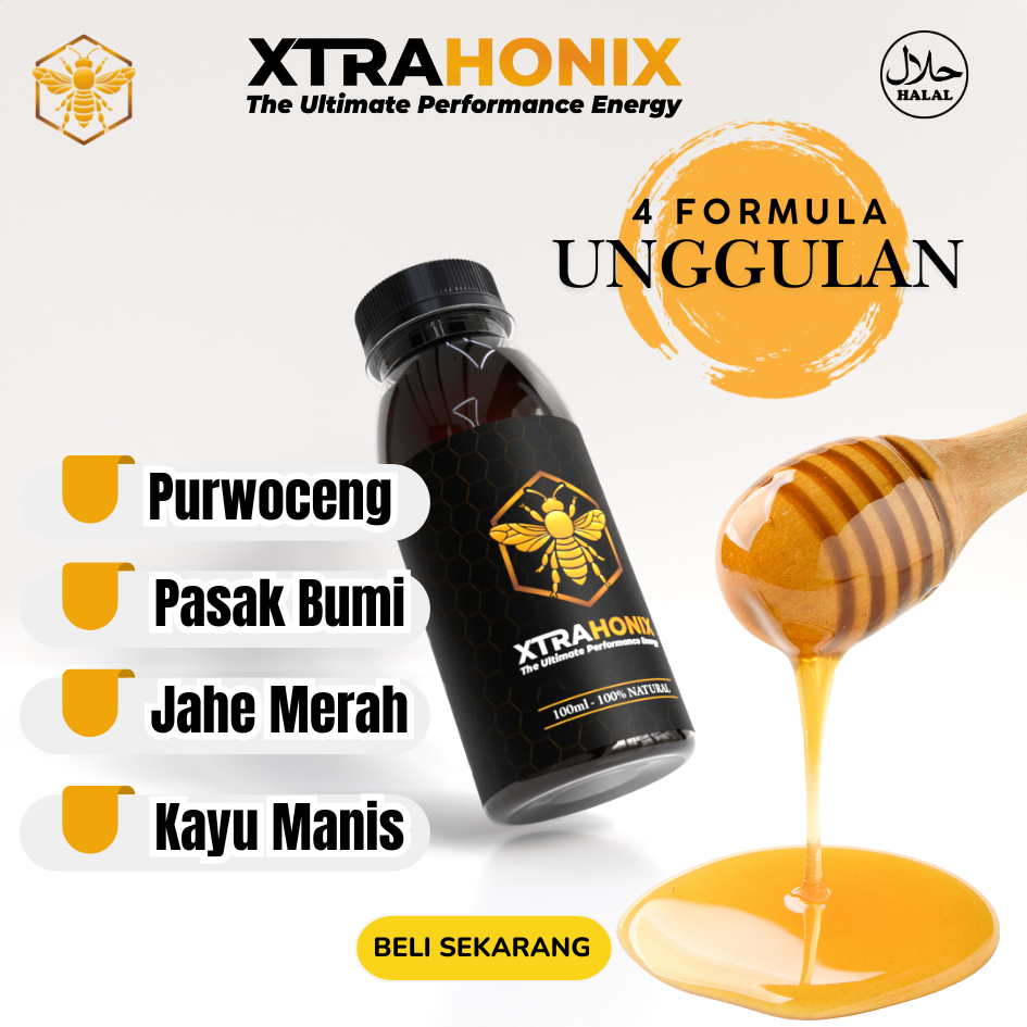 XTRAHONIX Madu Stamina Pria Perkasa Madu Purwoceng Penambah Stamina Pria
