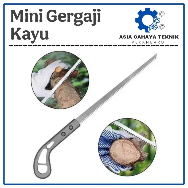 Mini Hand Saw Lancip Tajam Gergaji Tangan Kayu Manual Kecil