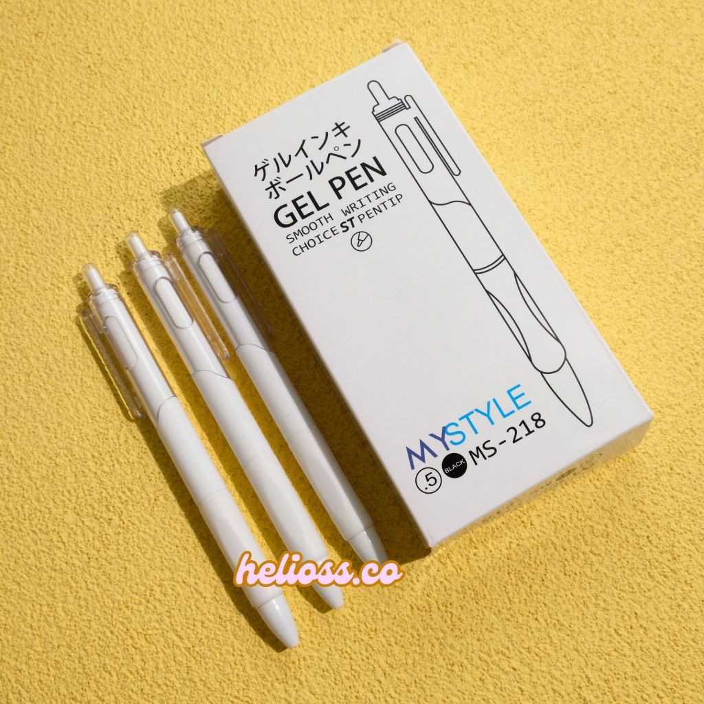 

PULPEN CETEK MY STYLE MS-218 GEL PEN MEKANIK PULPEN CETEK POLOS TINTA HITAM TERMURAH HELIOSS.CO