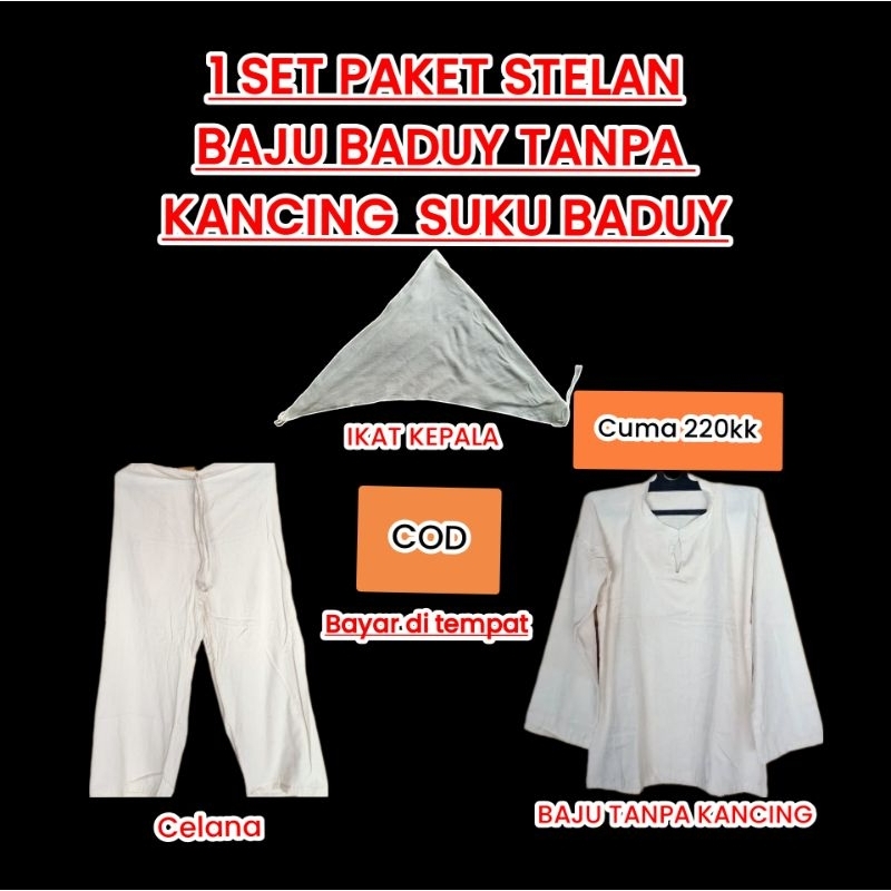 COD 1 set baju kurung sangsang asli baduy terbuat dari kain tenun baduy