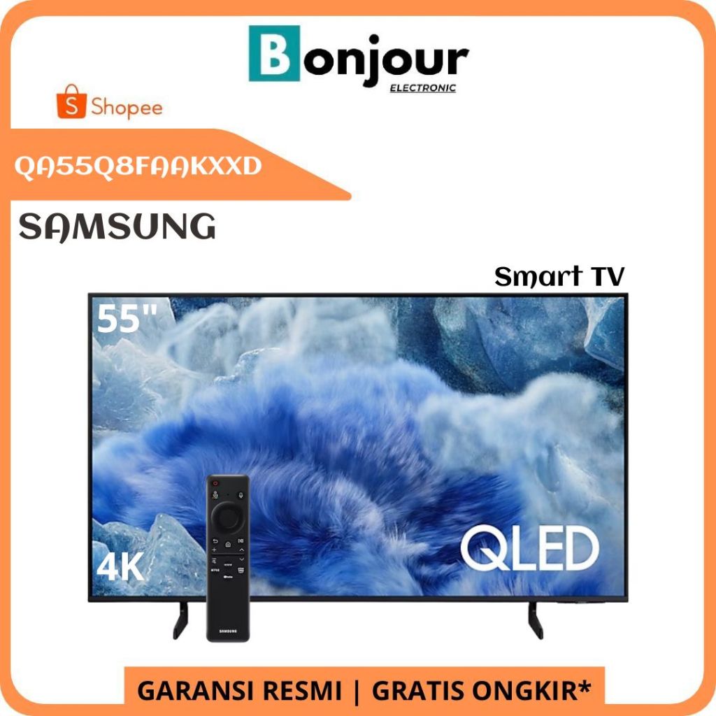 TV Samsung 55 Inch QA55Q8FAAKXXD QLED Smart TV 4K 55Q8F Samsung QA55Q8F [NEW 2025]