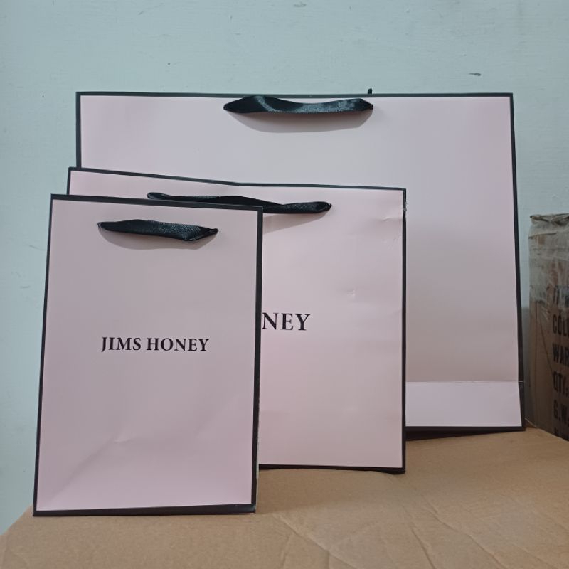 

JIMS HONEY Paperbag kantongan karton paper bag jimshoney