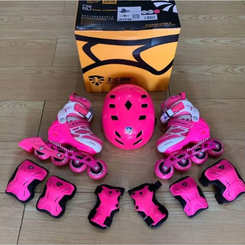 1 set sepatu roda anak perempuan ukuran S