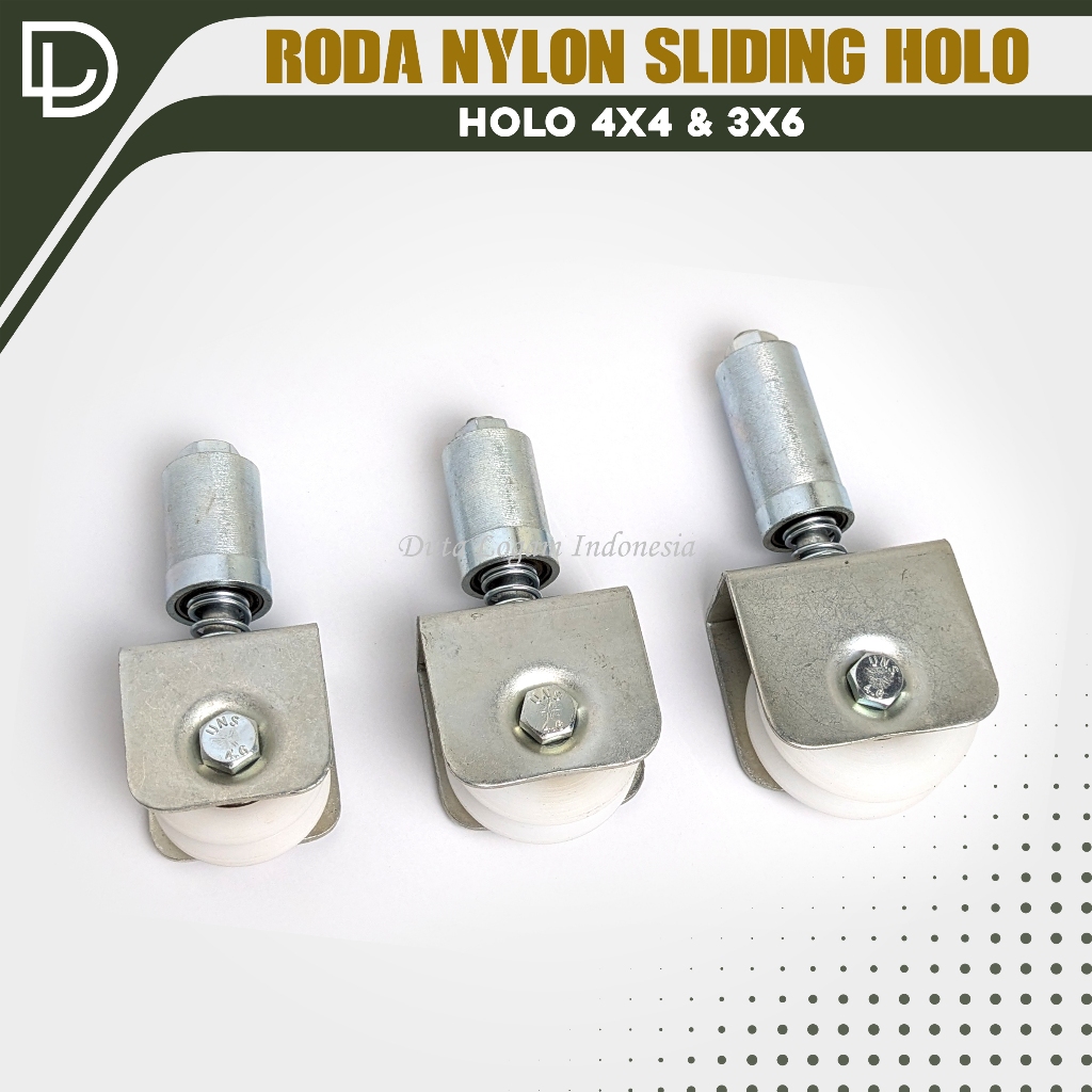Roda Sliding Nilon Holo Roda Pagar Nilon Per Untuk Holo Ukuran Holo 4x4 & 3x6