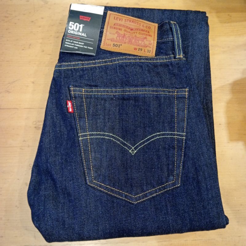Celana Jeans Pria 501 Original Fit Jeans Crispy Rinse (501-1484)