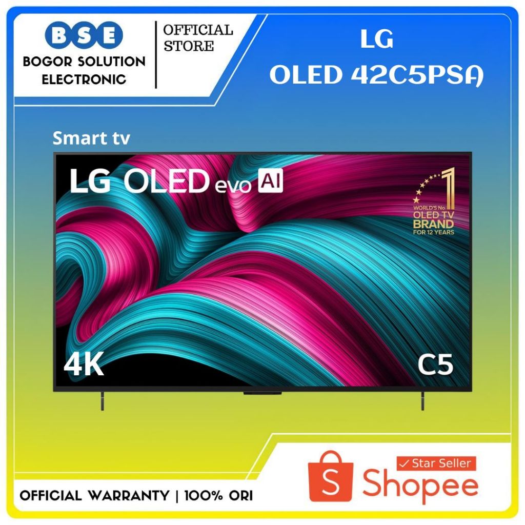 TV OLED 42 Inch LG OLED C5 LG 42C5 OLED 42C5PSA 4K Smart TV Pengganti 42C4