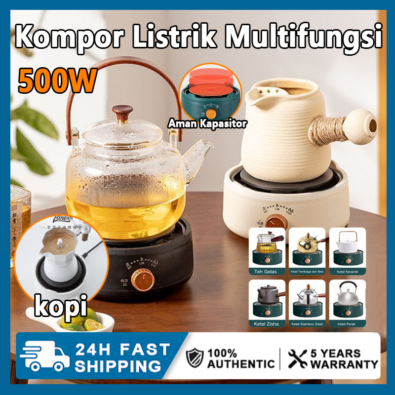 Kompor Listrik Mini Multifungsi Tungku Listrik Kecil untuk Kopi Teh Masak Air Kompor Portable
