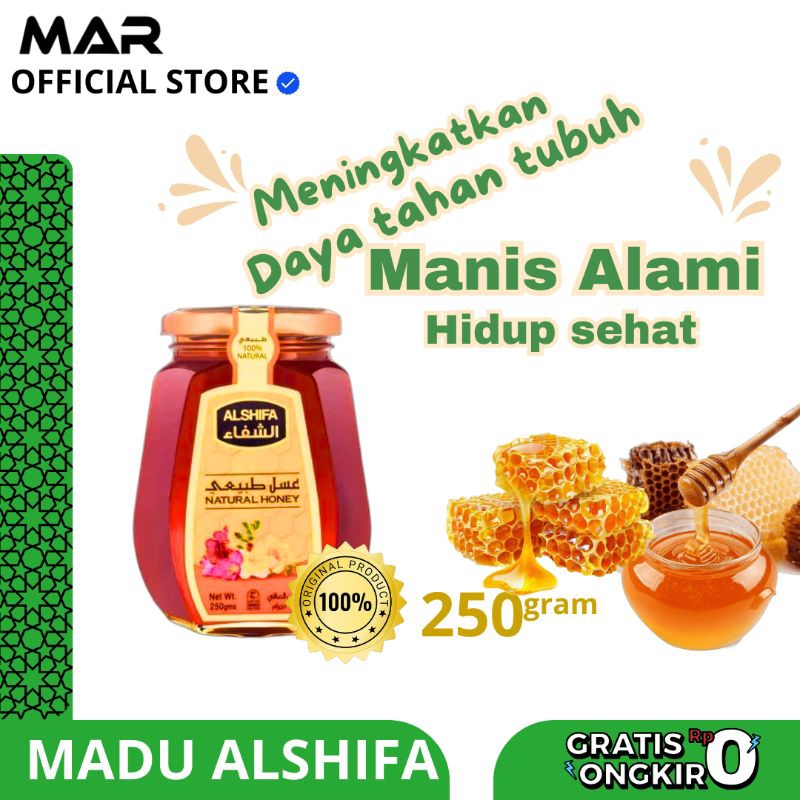 

MADU ALSHIFA NATURAL HONEY ORIGINAL PRODUK 250gr/500gr
