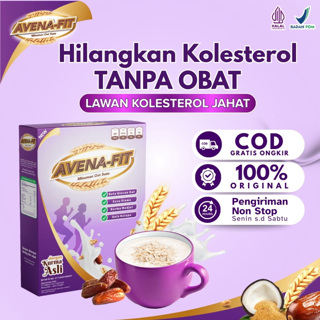

Avenafit Atasi Kolesterol Tinggi dan Sehatkan Jantung dari Bahan Alami Original 100%