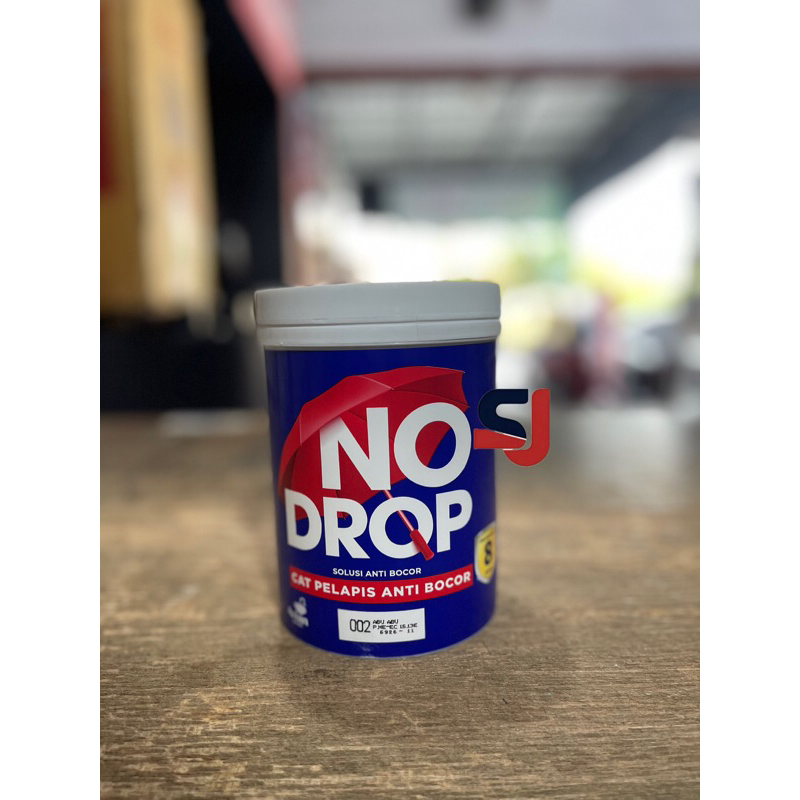 no drop pelapis anti bocor / no drop anti bocor / cat no drop putih abu transparant 1kg