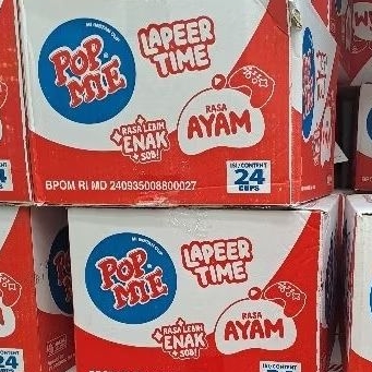 

Popmie Pop Mie Chicken Flavor Instant Noodle Cup Mi Instan Rasa Ayam 1 Dus