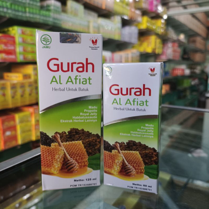 

AL AFIAT MADU GURAH / 125ML & 60Ml / MADU PEREDA BATUK DAN PEMBERSIH SALURAN PERNAFASAN DARI DAHAK