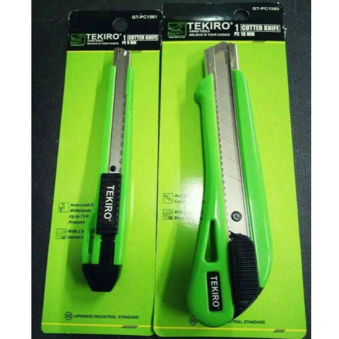 CUTTER TEKIRO BESAR 18MM / KECIL 9MM