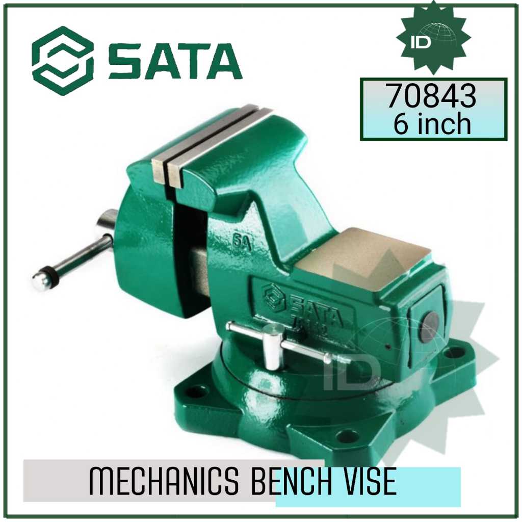 RAGUM 6 Inch Mechanics Bench Vice 70843 SATA TOOLS / RAGUM MEJA DUDUK