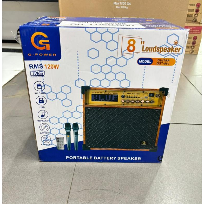 G. POWER 8 Louspeaker GUITAR GST-881