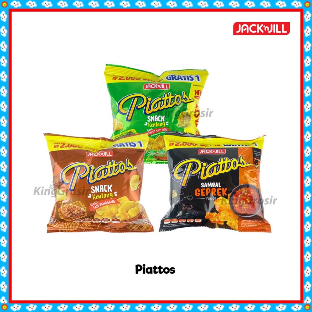 

Piattos Keripik Kentang 1 Sachet (15gr) / Piattos Snack Kentang