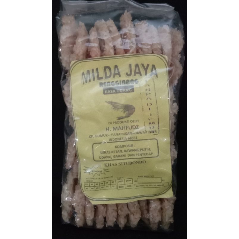 

Rengginang Situbondo Milda Jaya rasa Udang