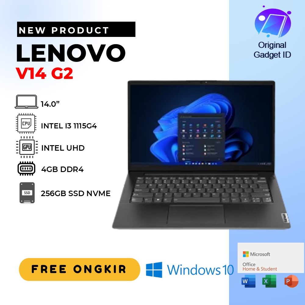LENOVO V14 G2 I3 1115G4 4GB 256GB SSD WIN 10PRO 14.0"