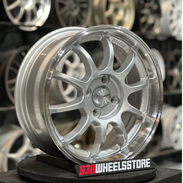 velg mobil racing ring 15 lebar 6,5 et 42 pcd 4x100 Advan RS-D by JF Luxury