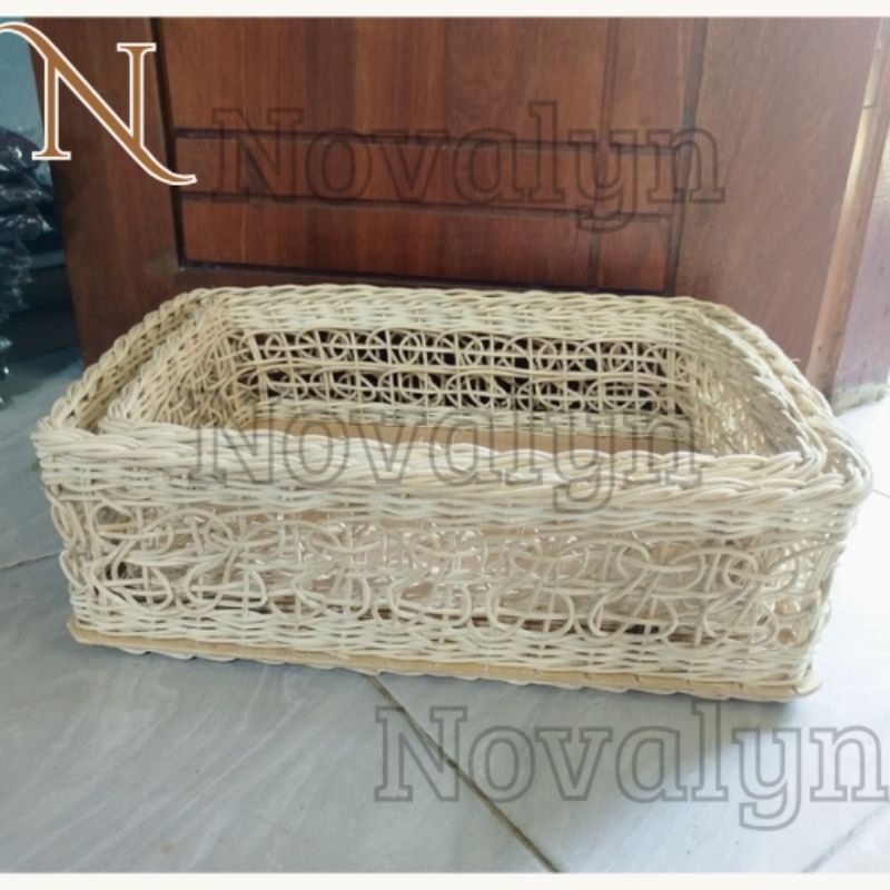 Promo Kotak Rotan Seserahan Hataran Model Ruwetan Estetik