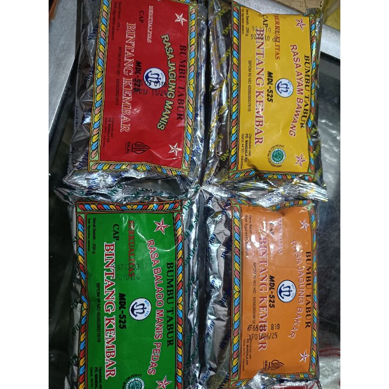 

BINTANG KEMBAR 250GR MDL-525 BUMBU TABUR