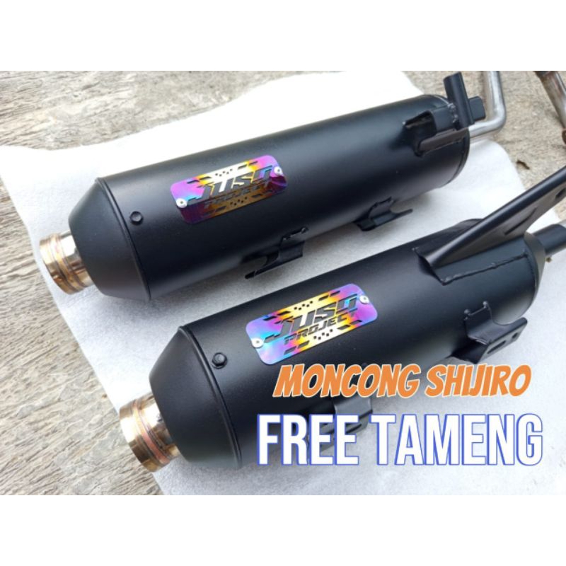 Knalpot Standar Racing MONCONG SHIJIRO Original JUSO PROJECT Beat deluxe Vario Scoopy Nmax Mio Pcx