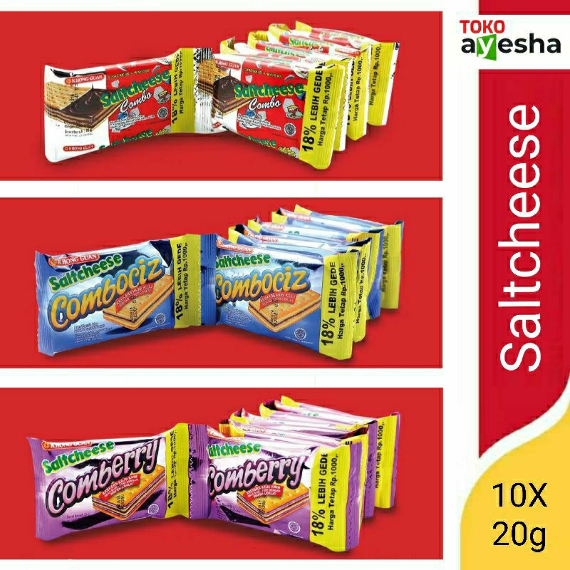 

Saltcheese Khong Guan 20 gr - 1 Pack isi 10 bks