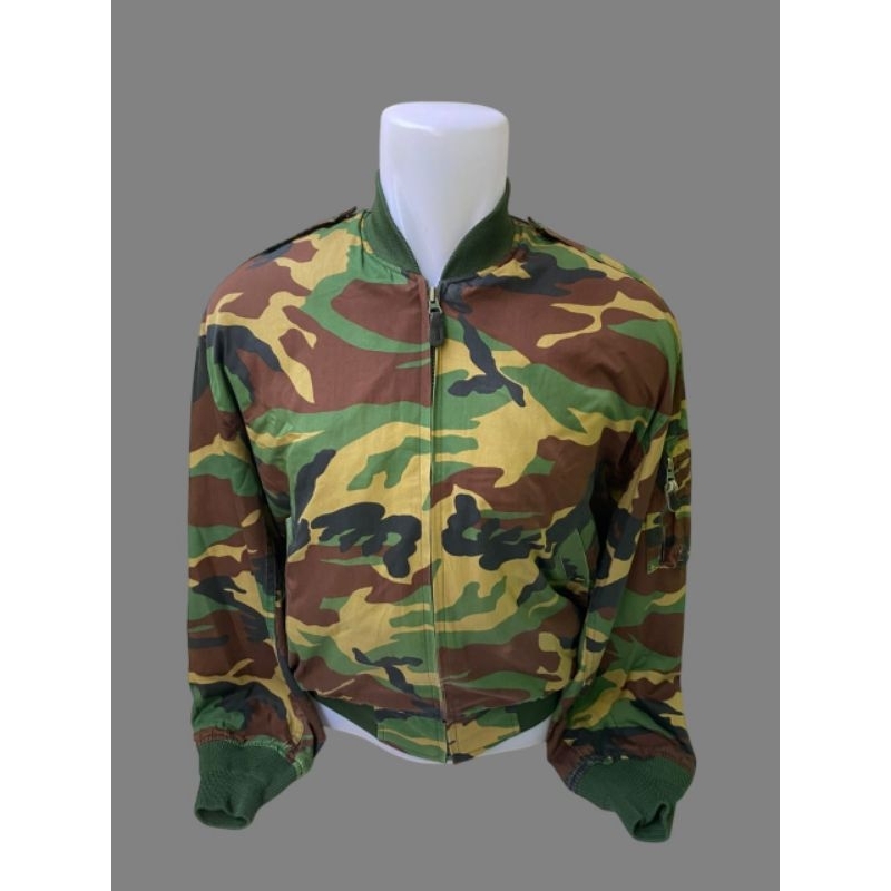 Jaket Bomber Pilot ECWCS Loreng Woodland Vintage ROKA Korea Army (2)