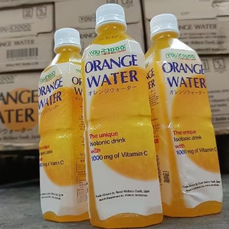 

Orange Water 500ml Vitamin C rasa enak & jaga kesehatan tubuh by You C1000