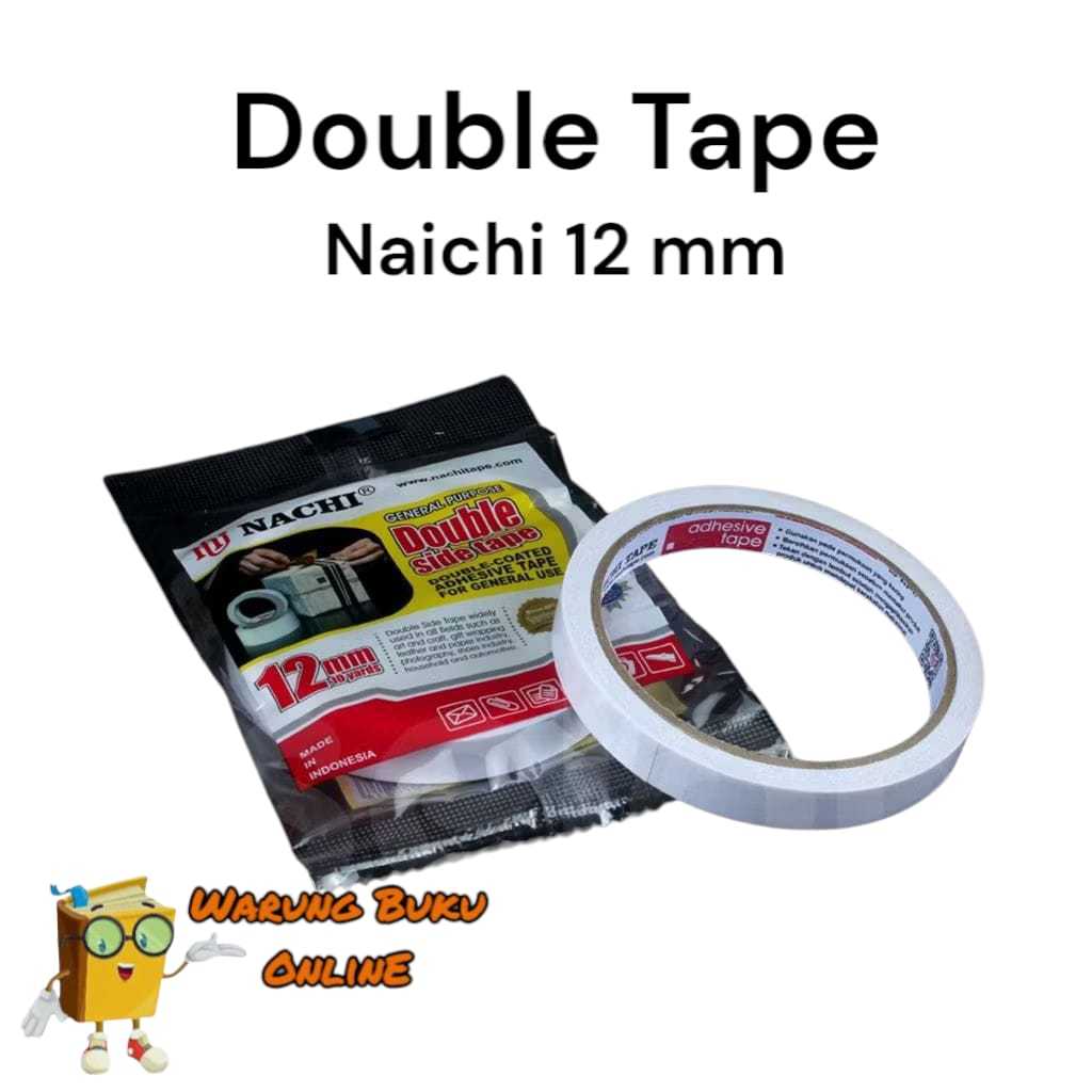 

(ISOLASI DOBEL) DOUBLE TAPE NACHI LEBAR 12 MM PANJANG 100 YARD/LEBAR 24 MM PANJANG 100 YARD
