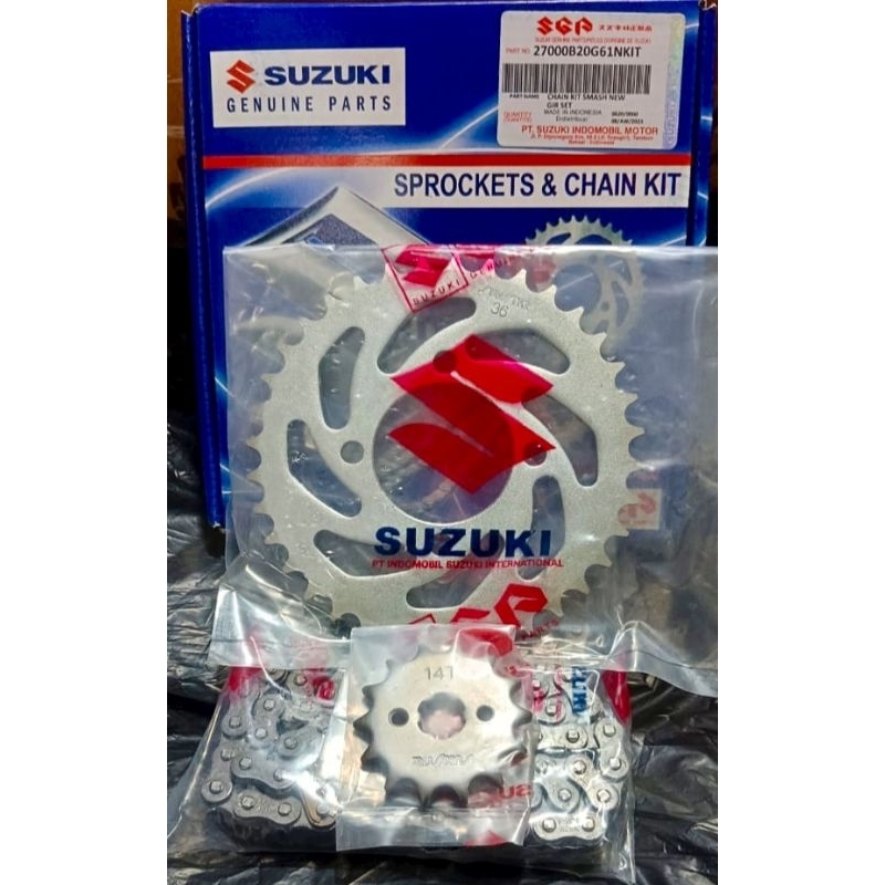 GEAR GIR RANTAI SET SMASH LAMA SMASH NEW SHOGUN 125