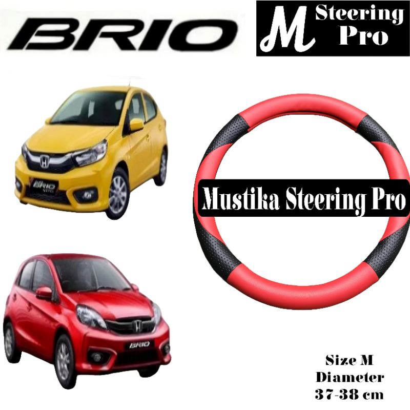 Sarung Stir Mobil Honda Brio, Cover Stir Mobil Brio, Sarung Stir Minibus.