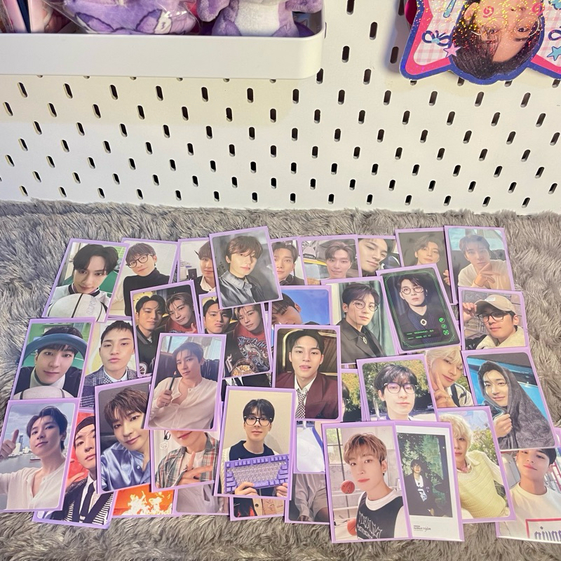 pc photocard seventeen svt wonwoo mingyu dino dk jeonghan jun joshua attacca wonduk handuk melet car