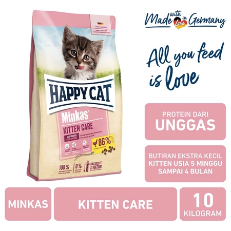Happy Cat Minkas Kitten Care 10kg | Makanan Anak Kucing Happy Cat 10kg