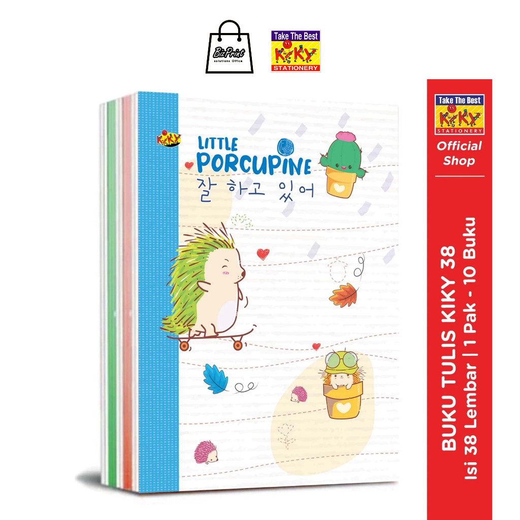 

Buku Tulis Kiky isi 38 lbr / Buku Kiky 38 Lembar 1 Pack isi 10 buku 100% ORIGINAL