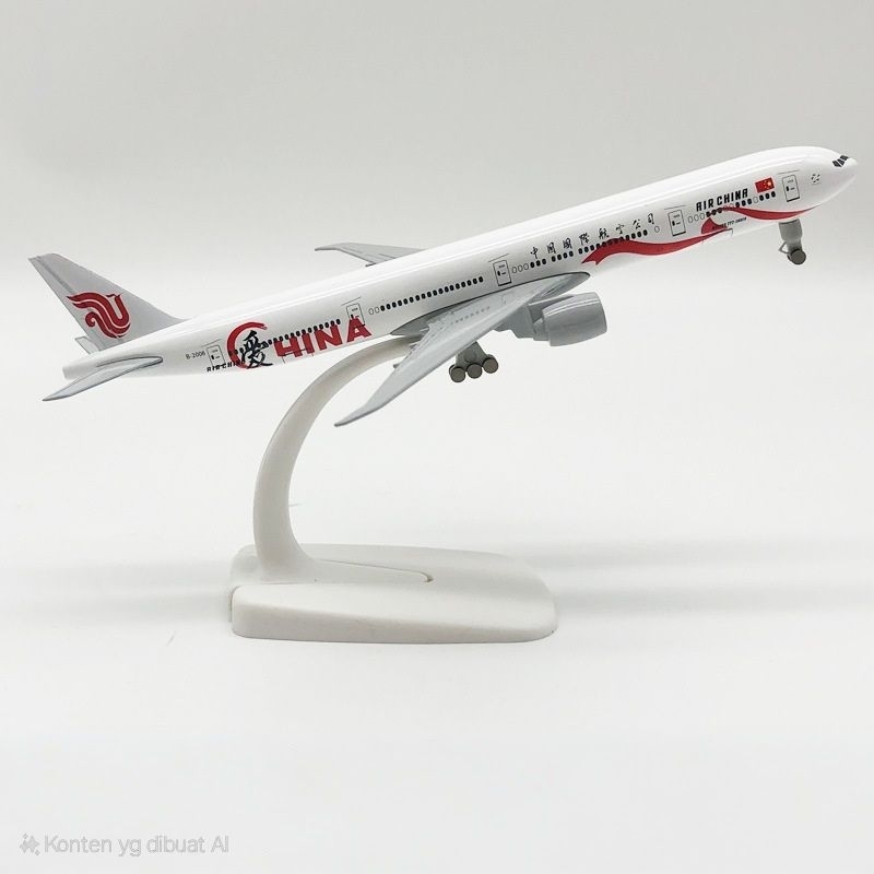Miniatur Diecast Pesawat Air China B777-300ER 20 cm
