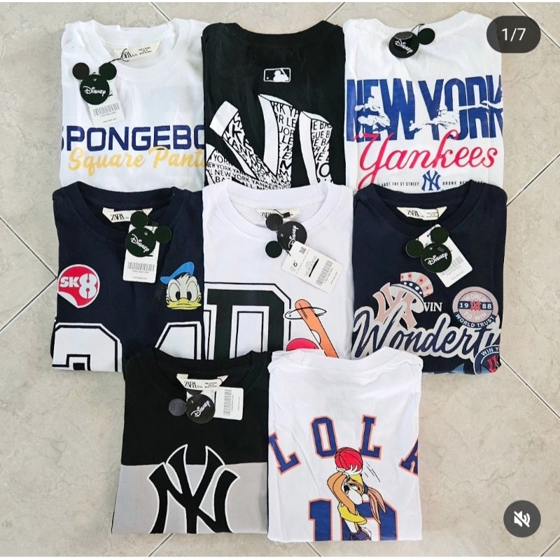 kaos anak mlb ny unisex remaja