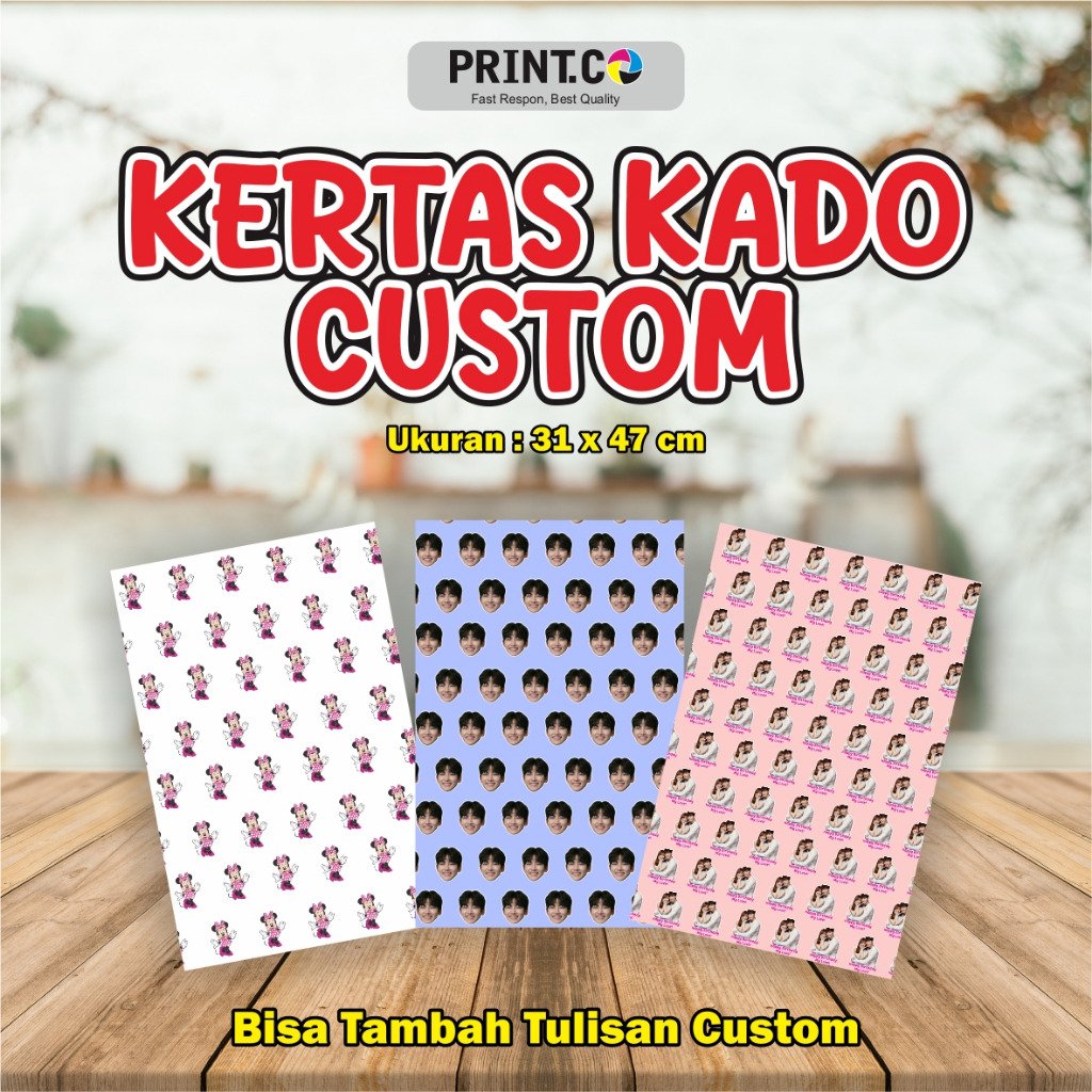 

Kertas Kado Custom / Kertas Kado / Bungkus Kado Custom / Bungkus Kado a3 / Bungkus Kado Keren