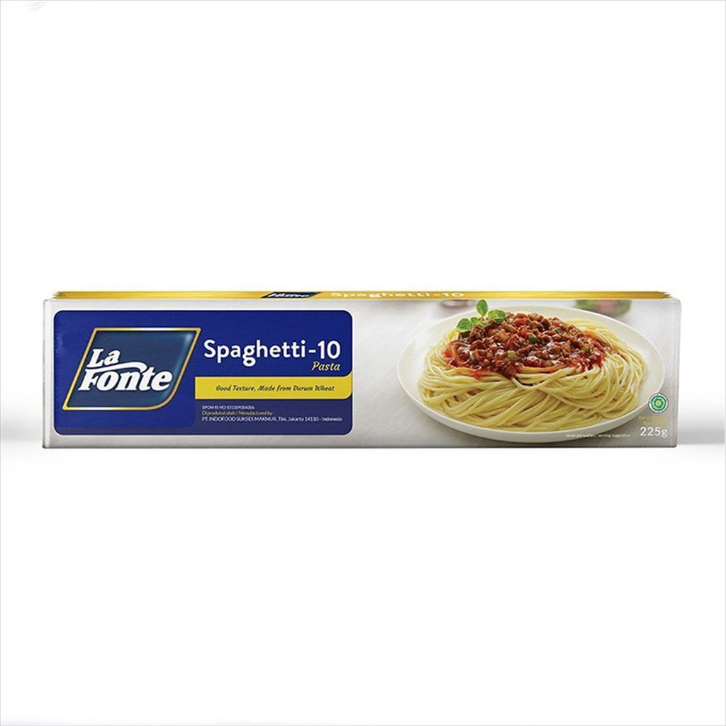 

LAFONTE Pasta Mie Spaghetti 225 Gram - Ukuran 10