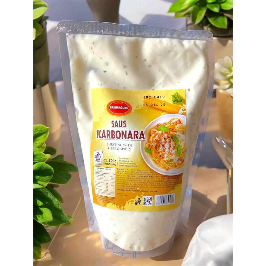 

Saos Karbonara Prima Agung / Saos Carbonara / Saos pasta karbonara
