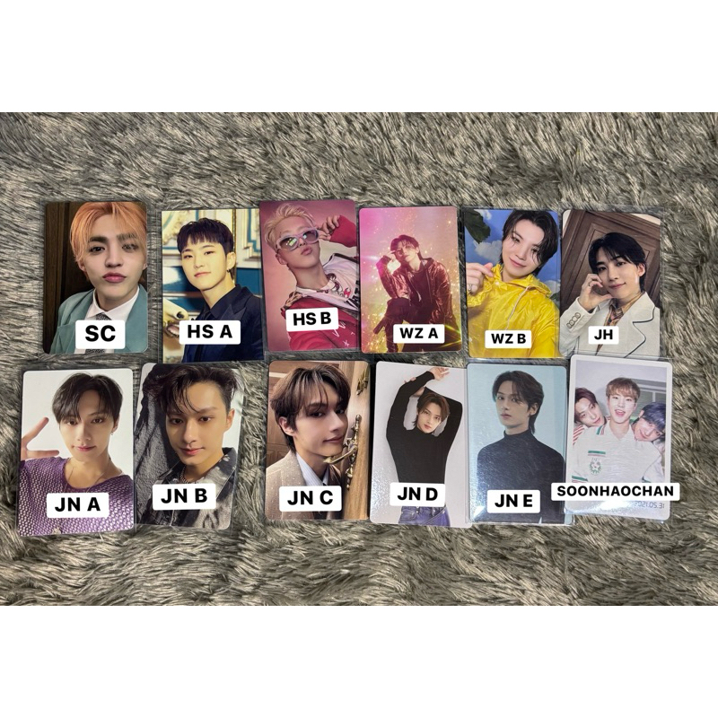 [READY] SVT PHOTOCARD SCOUPS HOSHI WOOZI JUN DICON