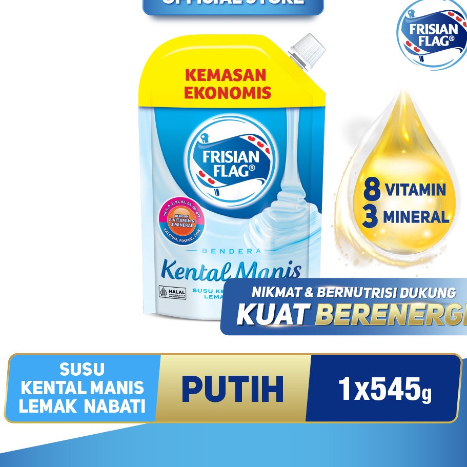 

Frisian Flag Bendera Kental Manis Pouch 545g 1 pcs