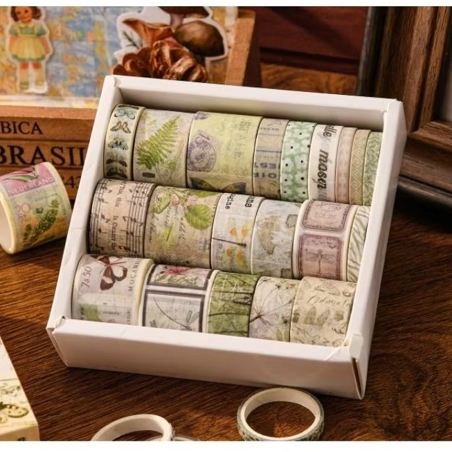 

YEN 20 roll masking washi tape classic vintage diy dekorasi Songdao