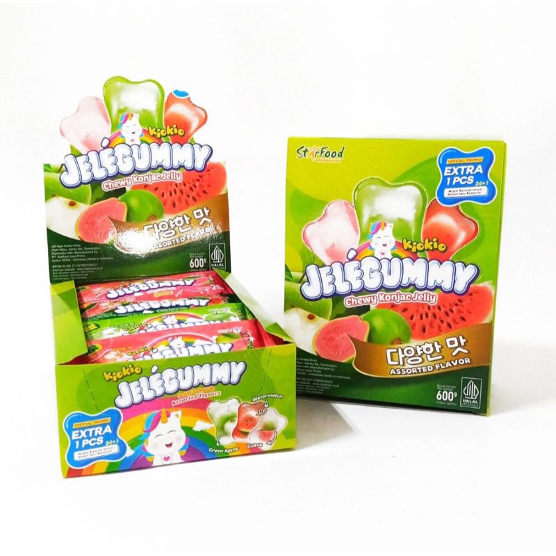 

Kiokio Jellegummy Chewy Conjac Jelly Assorted Flavor Box